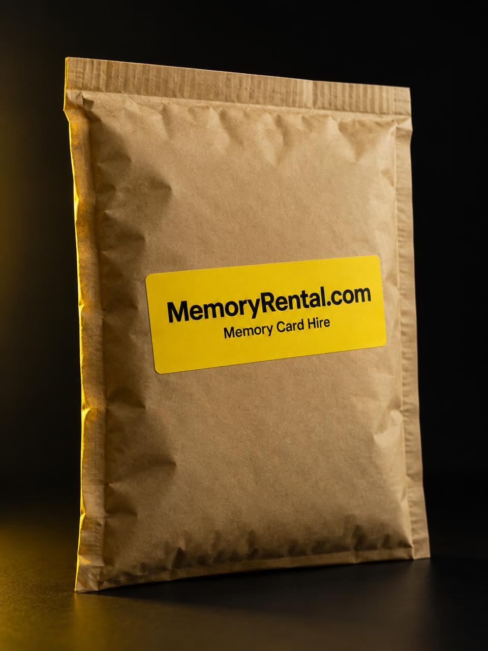 MemoryRental.com padded mailing bag